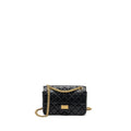 CHANEL MINI 2.55 REISSUE FLAP BAG AGED CALFSKIN BLACK GHW