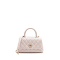 CHANEL SMALL COCO HANDLE CAVIAR LIGHT PINK LGHW
