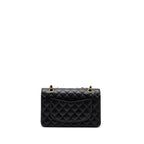 CHANEL SMALL CLASSIC DOUBLE FLAP BAG CAVIAR BLACK GHW