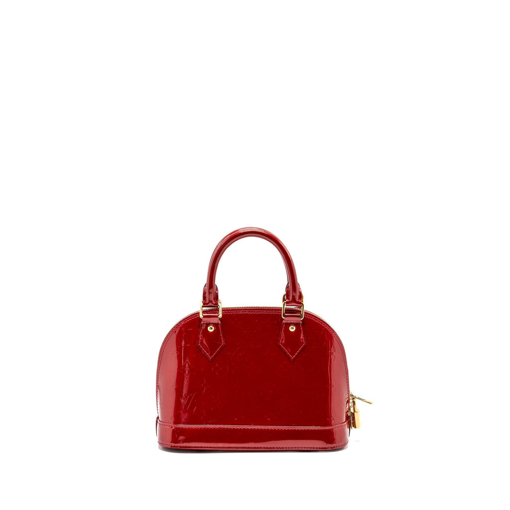 LOUIS VUITTON ALMA BB PATENT RED GHW