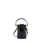 FENDI MINI MON TRESOR BUCKET BAG CALFSKIN BLACK GHW