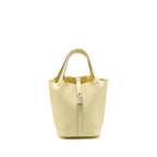 HERMES PICOTIN 18 LOCK BAG CLEMENCE JAUNE MILTON SHW