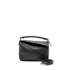 LOEWE SMALL PUZZLE BAG CALFSKIN BLACK SHW