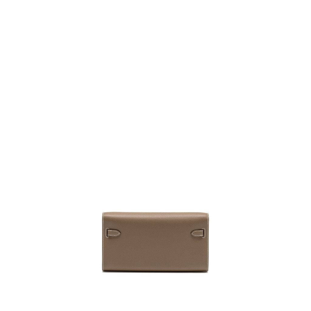 Hermes kelly to go epsom etoupe SHW