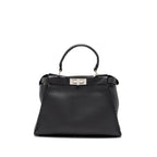 FENDI MEDIUM PEEKABOO BAG SELLERIA LEATHER BLACK SHW