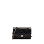 CHANEL SMALL CLASSIC DOUBLE FLAP BAG CAVIAR BLACK GHW