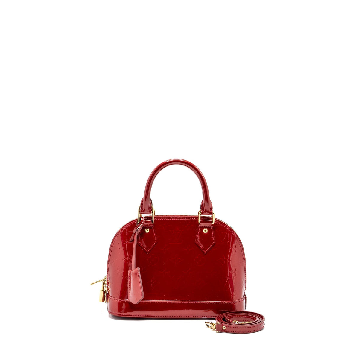 LOUIS VUITTON ALMA BB PATENT RED GHW