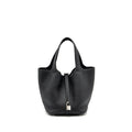 Hermes Picotin 22 Lock Bag Clemence Black SHW