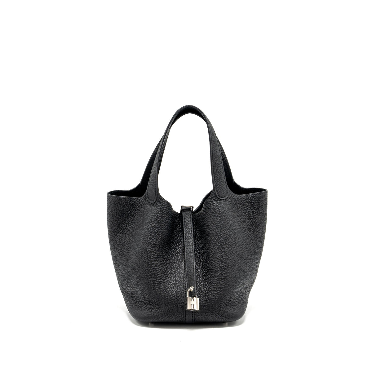 Hermes Picotin 22 Lock Bag Clemence Black SHW