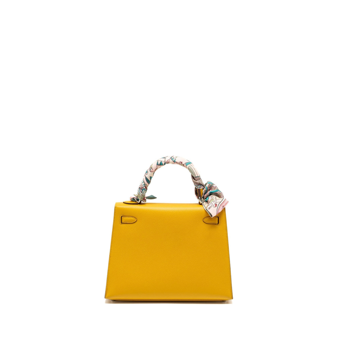 Hermes Kelly 25 Epsom 9D Jaune Amber SHW