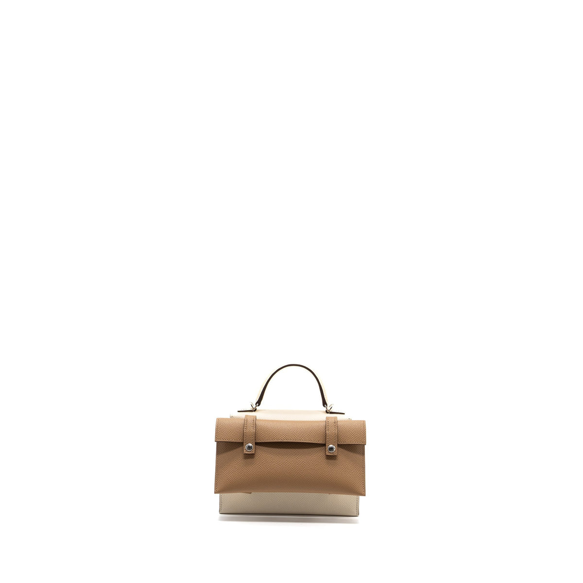 HERMES KELLYDOLE / KELLY DOLE PICTO EPSOM LEATHER NATA/ LIME / MAUVE SYLVESTRE/ CHAI SHW