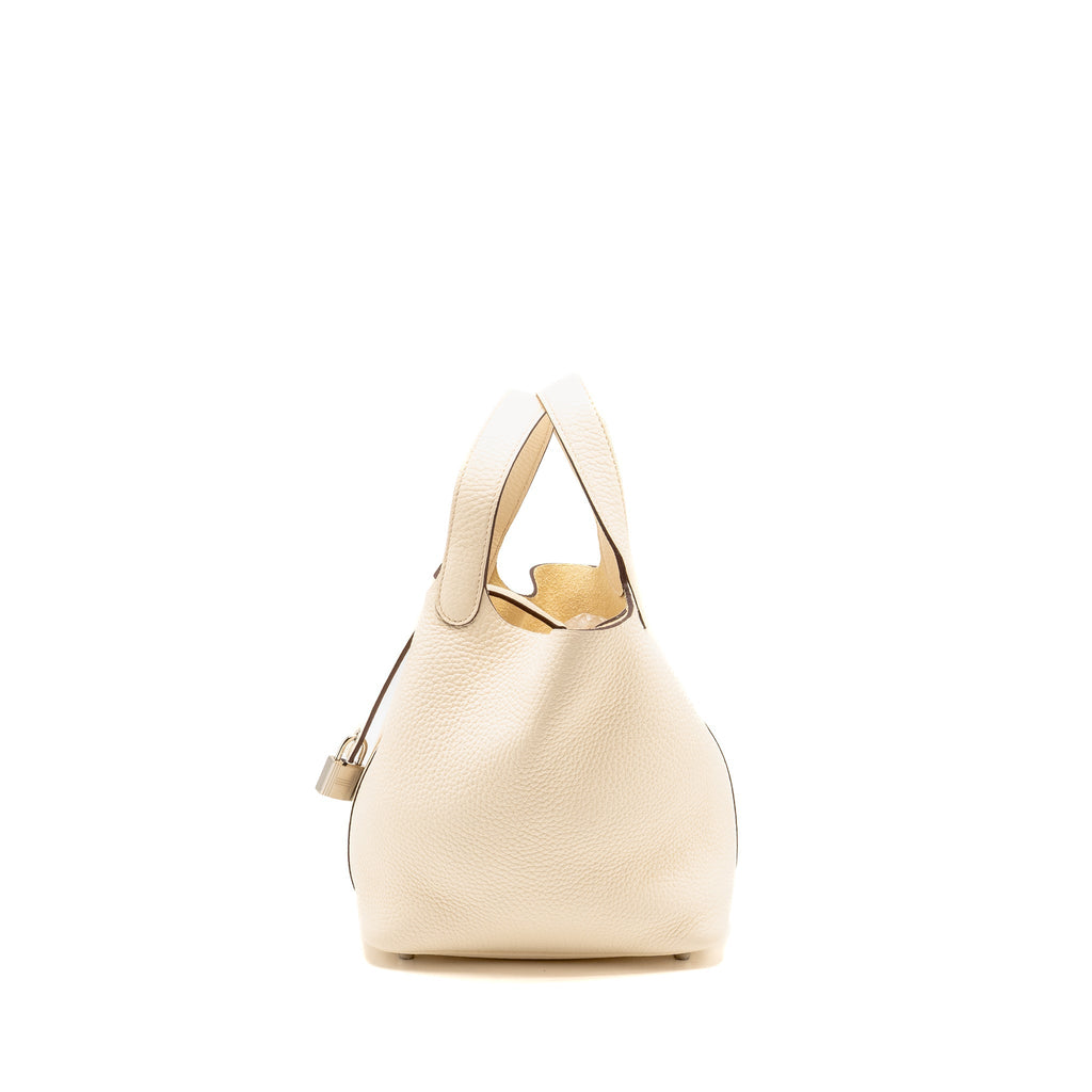 Hermes Picotin18 Lock bag Clemence Nata SHW