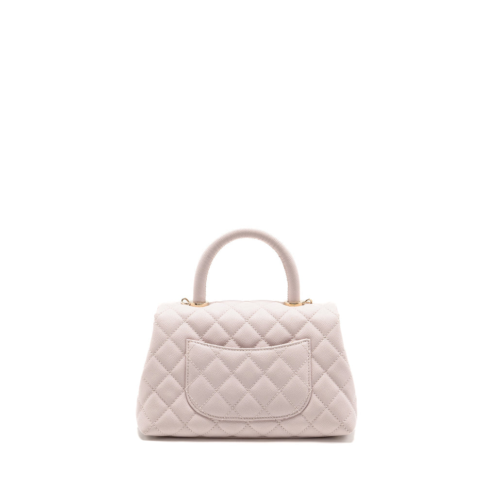 CHANEL SMALL COCO HANDLE CAVIAR LIGHT PINK LGHW