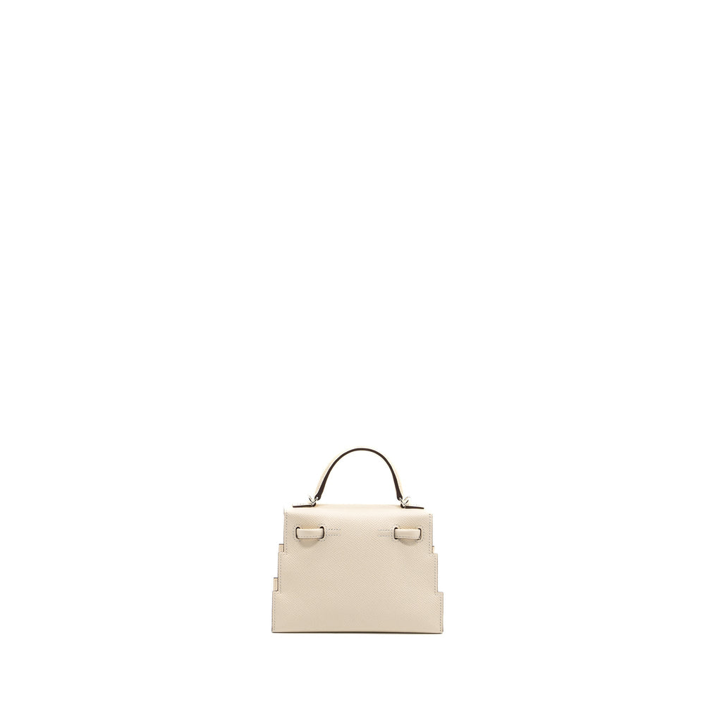 HERMES KELLYDOLE / KELLY DOLE PICTO EPSOM LEATHER NATA/ LIME / MAUVE SYLVESTRE/ CHAI SHW