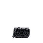 GUCCI MINI MARMONT CALFSKIN BLACK WITH BLACK HARDWARE