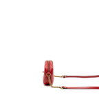 GUCCI GG MARMONT MATELASSE CAMERA BAG RED LEATHER RED GHW