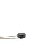 CHANEL CC FILIGREE QUILTED ROUND CROSSBODY BAG CAVIAR BLACK GHW
