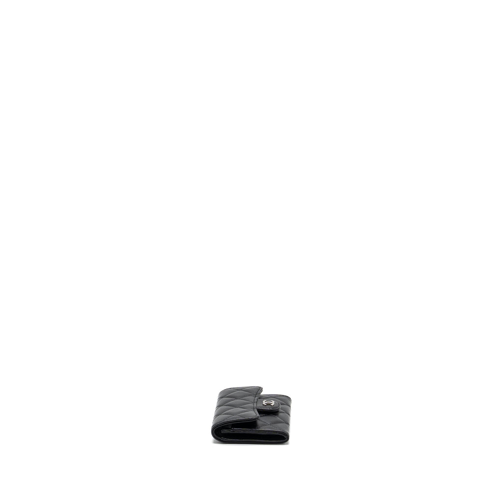 CHANEL CLASSIC FLAP CARD HOLDER LAMBSKIN BLACK SHW
