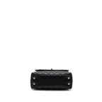 CHANEL SMALL COCO HANDLE CAVIAR BLACK LGHW  (MICROCHIP)