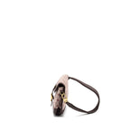 LOUIS VUITTON VINTAGE FLAP SHOULDER BAG FABRIC / LEATHER DARK PINK GHW