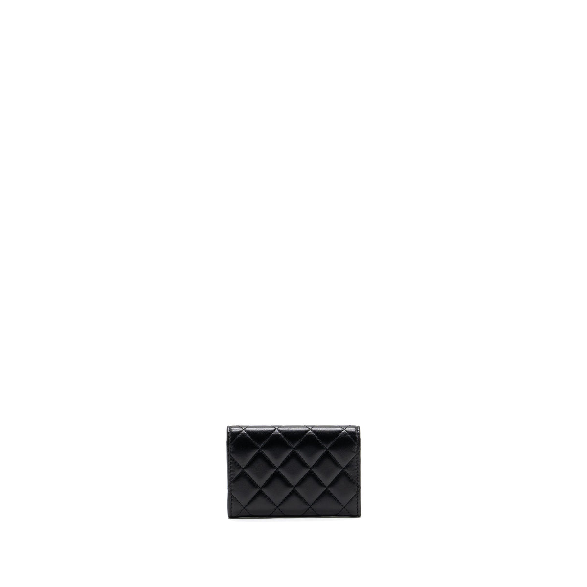 CHANEL CLASSIC FLAP CARD HOLDER LAMBSKIN BLACK SHW
