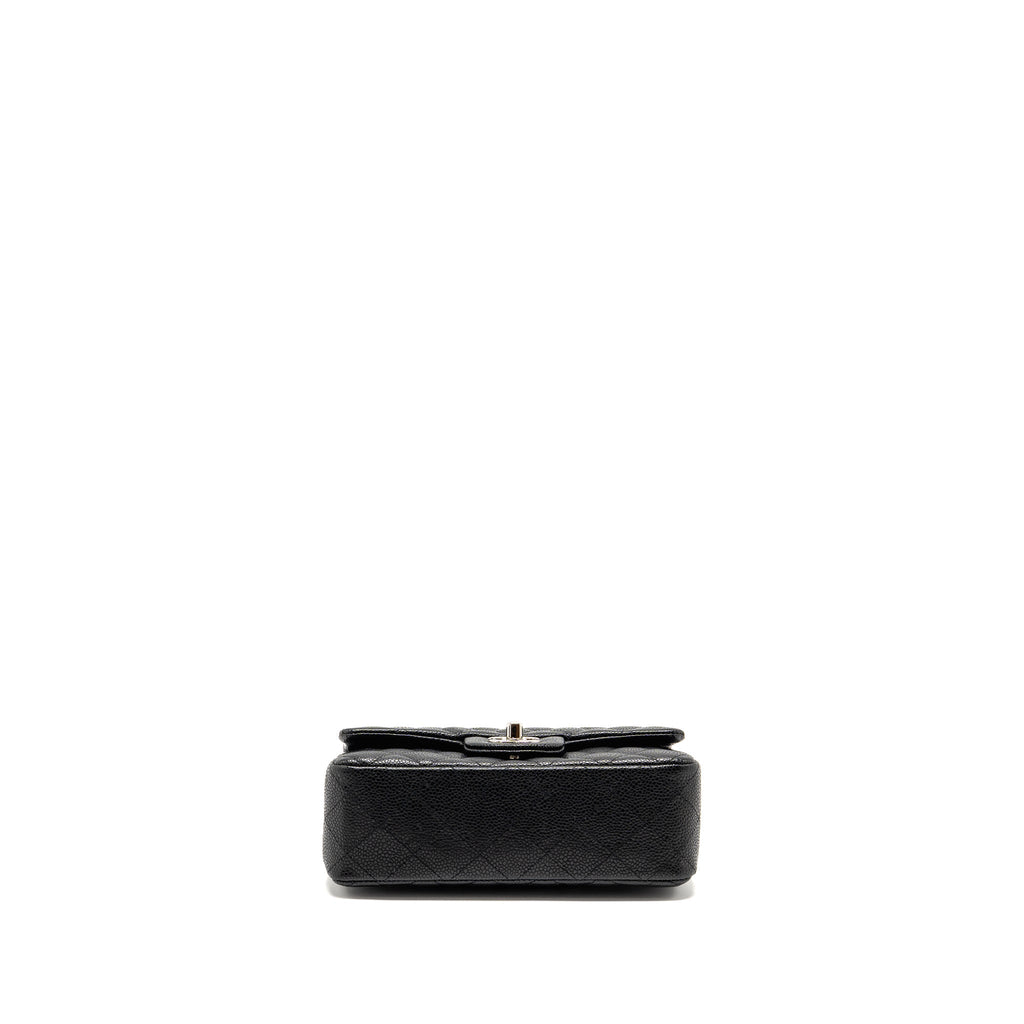 CHANEL MINI RECTANGULAR FLAP BAG CAVIAR BLACK SHW