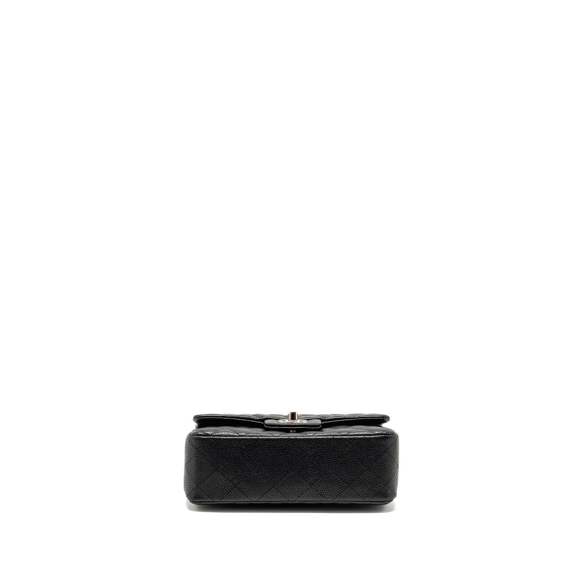 CHANEL MINI RECTANGULAR FLAP BAG CAVIAR BLACK SHW