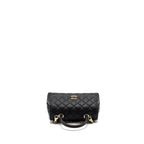 CHANEL SMALL COCO HANDLE CAVIAR BLACK LGHW  (MICROCHIP)