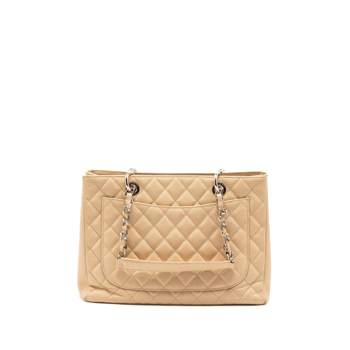 CHANEL GRAND SHOPPING TOTE CAVIAR BEIGE SHW