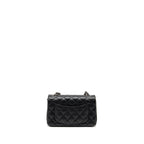 CHANEL MINI RECTANGULAR FLAP BAG CAVIAR BLACK SHW