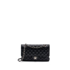 CHANEL MEDIUM CLASSIC FLAP BAG CAVIAR BLACK WITH SHW