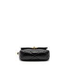CHANEL SMALL 19BAG LAMBSKIN BLACK MULTICOLOUR HARDWARE