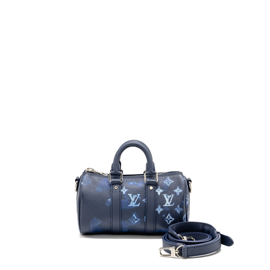 LOUIS VUITTON KEEPALL XS CALFSKIN WATERCOLOUR NAVY SHW