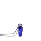 CHANEL 24C MINI FLAP BAG WITH STAR COIN PURSE PATENT/CALFSKIN METALLIC PURPLE LGHW (MICROCHIP)