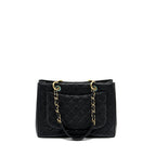 CHANEL GRAND SHOPPING TOTE BAG CAVIAR BLACK GHW