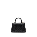 CHANEL SMALL COCO HANDLE CAVIAR BLACK LGHW  (MICROCHIP)