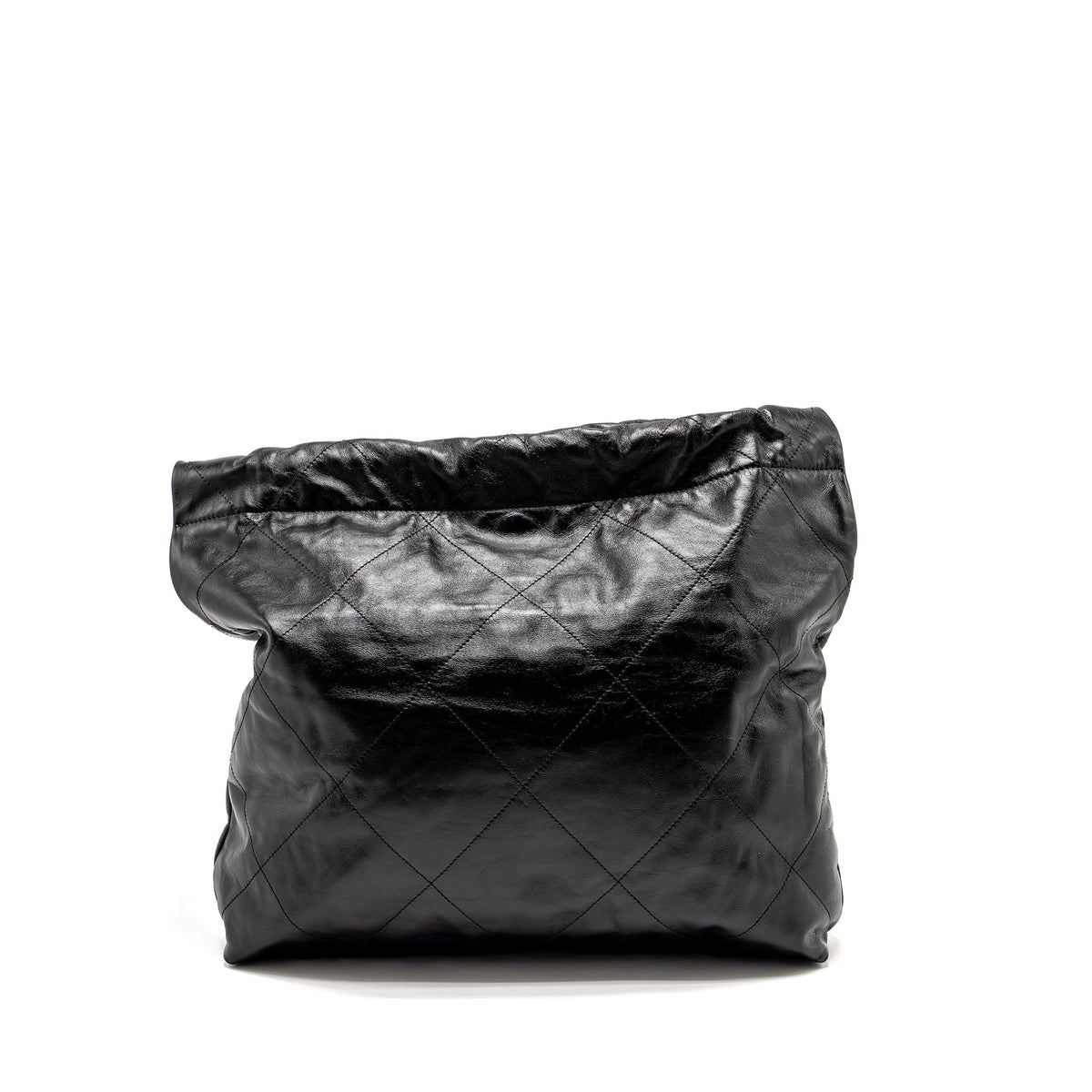 CHANEL MEDIUM 22 SHINY CALFSKIN BLACK SHW (MICROCHIP)