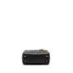DIOR MY ABC SMALL LADY DIOR LAMBSKIN BLACK LGHW