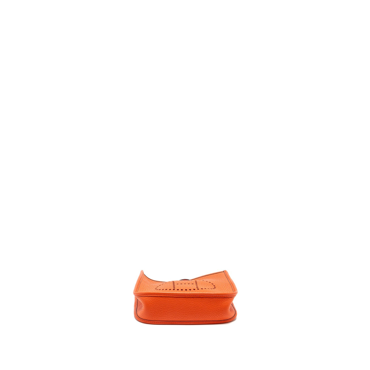 Hermes Mini Evelyne Clemence Orange SHW