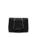 CHANEL GRAND SHOPPING TOTE BAG CAVIAR BLACK GHW