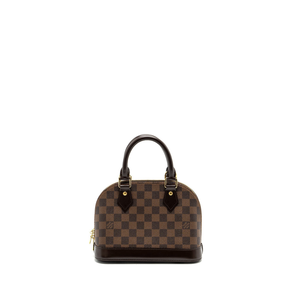 LOUIS VUITTON ALMA BB DAMIER EBENE CANVAS GHW