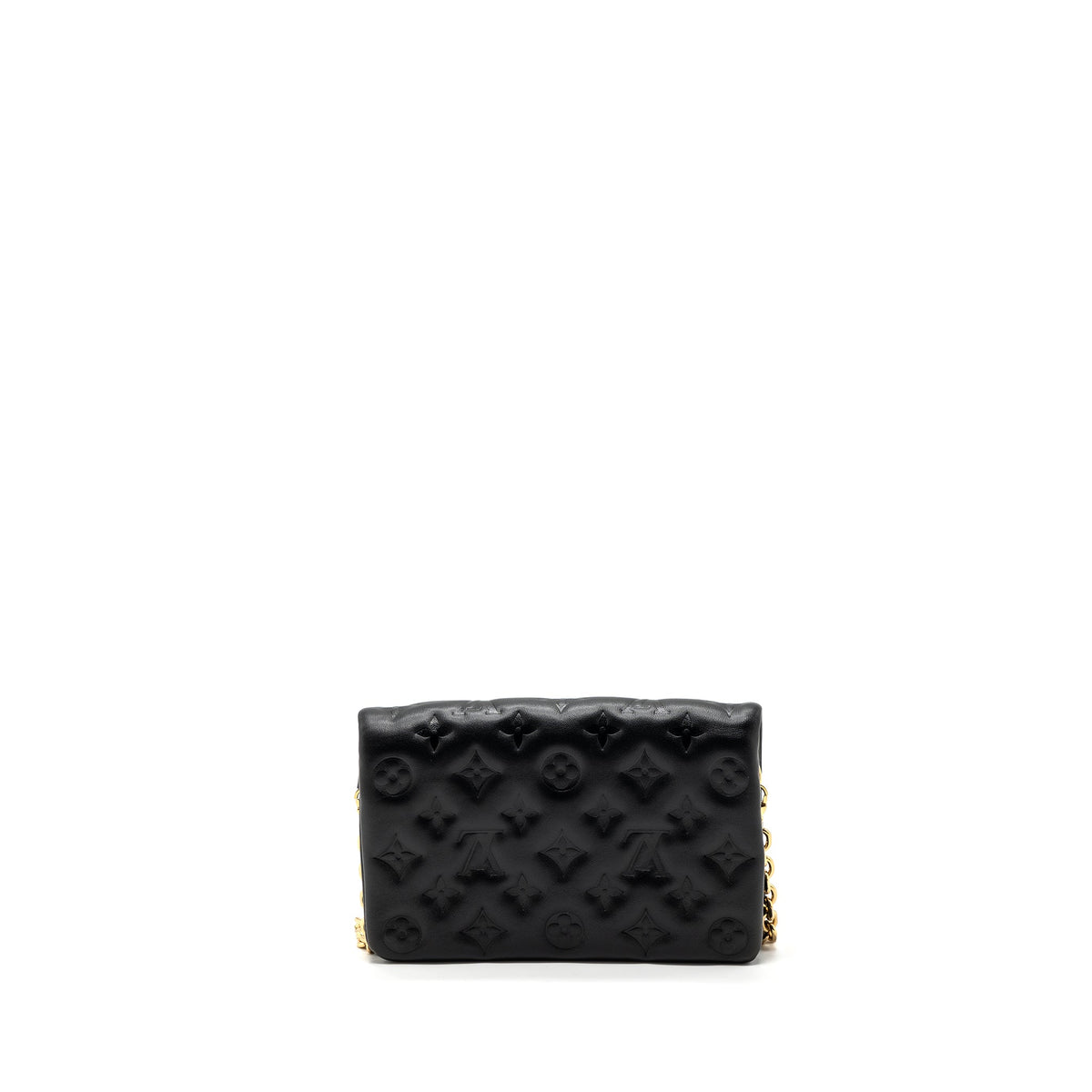 LOUIS VUITTON POCHETTE COUSSIN LAMBSKIN BLACK GHW