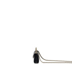 CHANEL TOP HANDLE MINI FLAP BAG CAVIAR BLACK LGHW (MICROCHIP)