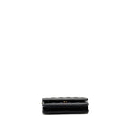 CHANEL CLASSIC WALLET ON CHAIN CAVIAR BLACK GHW (MICROCHIP)