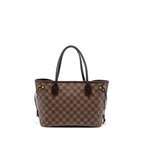 LOUIS VUITTON NEVERFULL PM DAMIER EBENE CANVAS GHW