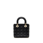 DIOR MY ABC SMALL LADY DIOR LAMBSKIN BLACK LGHW