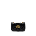 GUCCI MINI MARMONT CALFSKIN BLACK GHW