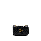 GUCCI MINI MARMONT CALFSKIN BLACK GHW