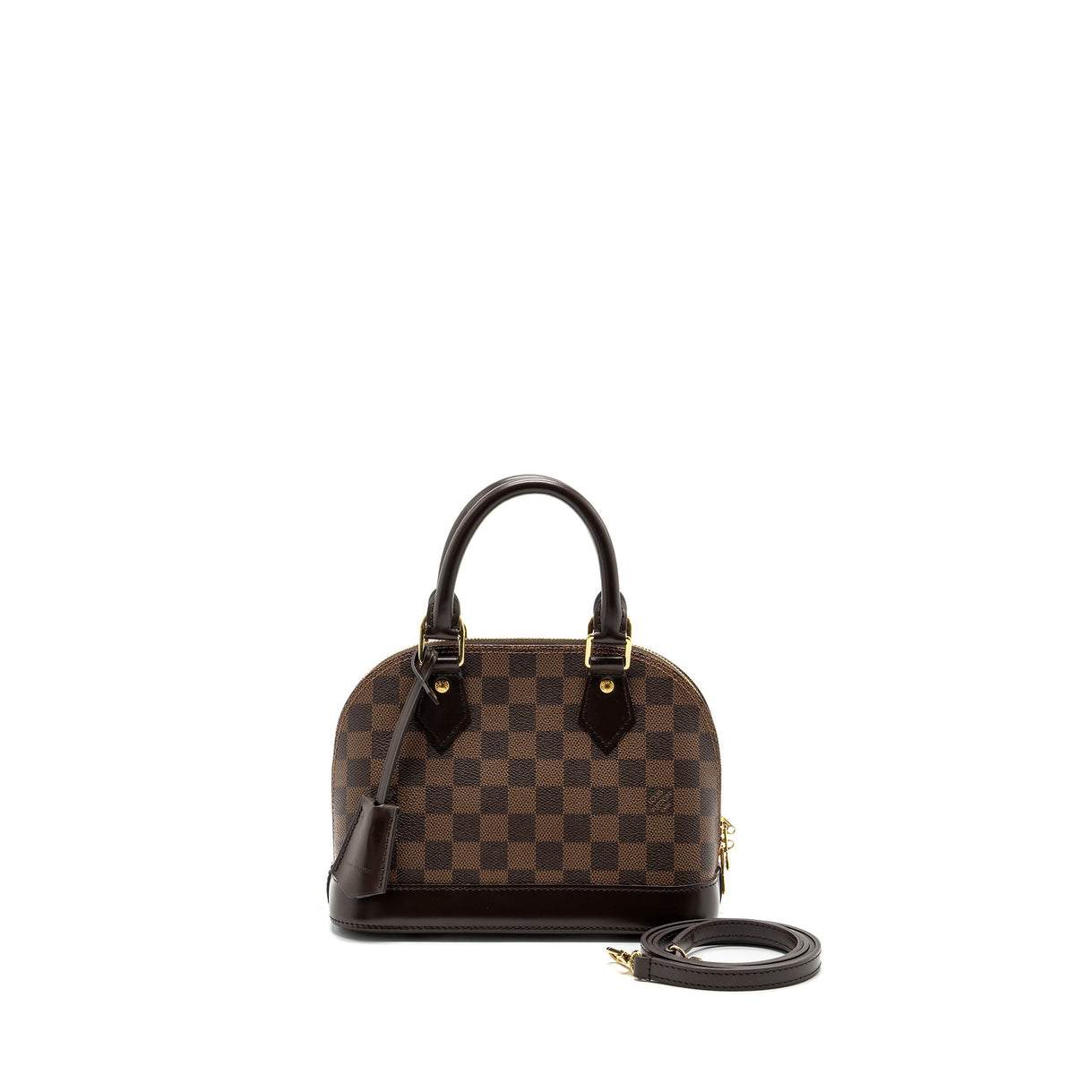 LOUIS VUITTON ALMA BB DAMIER EBENE CANVAS GHW