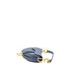 DIOR MEDIUM SADDLE BAG CALFSKIN BLUE GHW